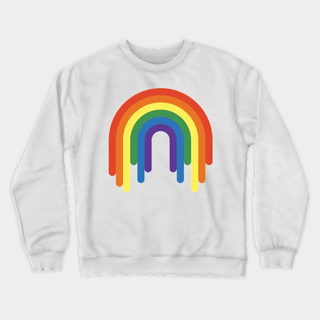 Rainbow Crewneck Sweatshirt by ABCSHOPDESIGN